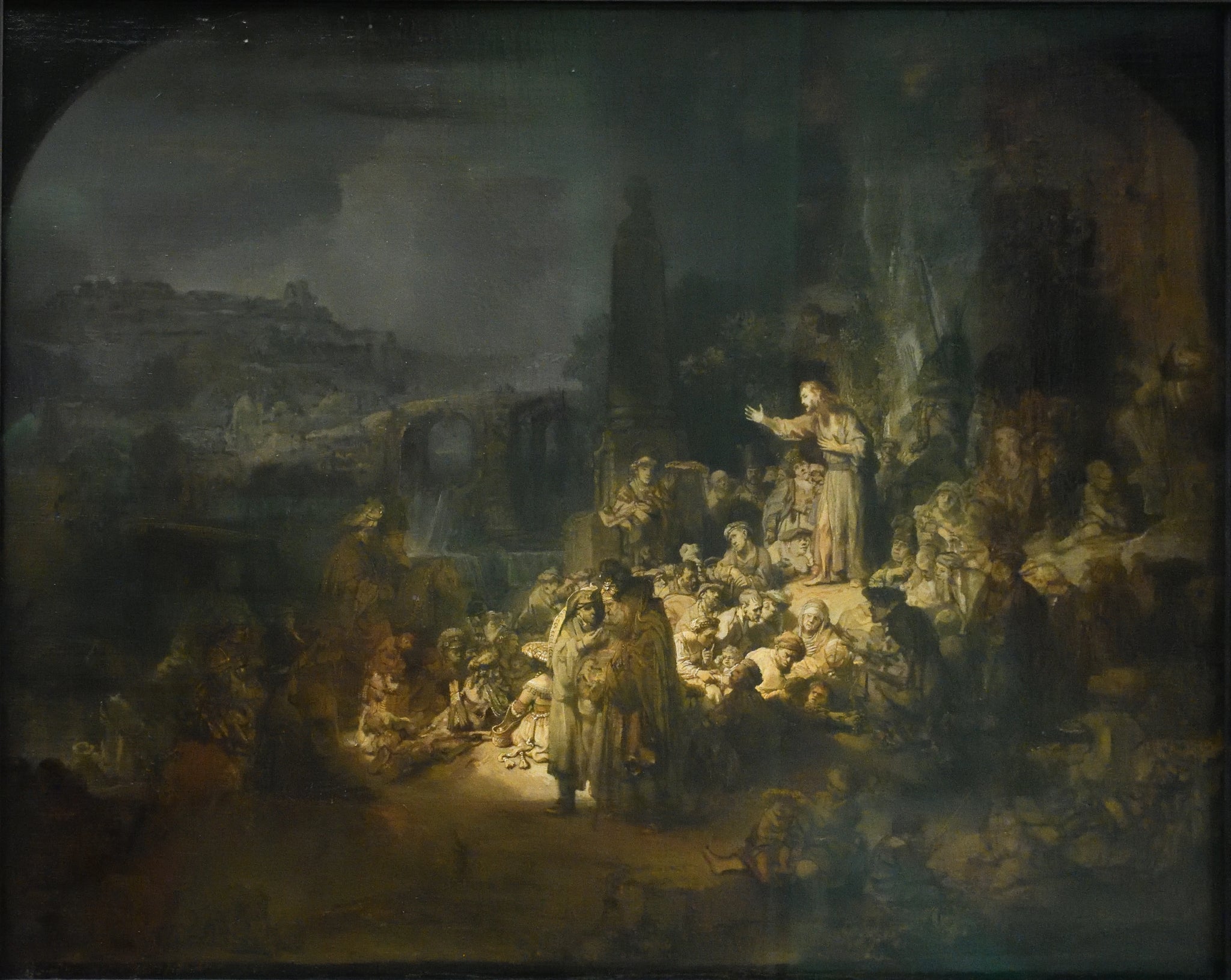 La prédication de saint Jean-Baptiste — Rembrandt, vers 1634-1635, Gemäldegalerie Berlin