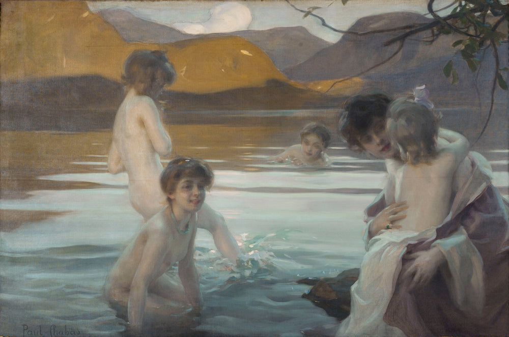 Premier Bain - Paul Chabas image 1 reproduction artisanale de tableau