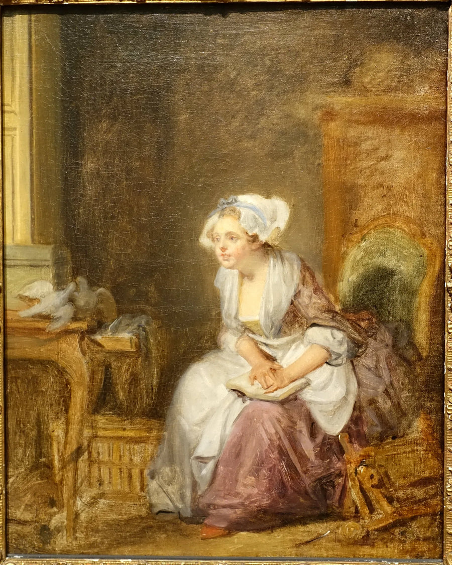 Første kærlighedslektion - Jean-Baptiste Greuze