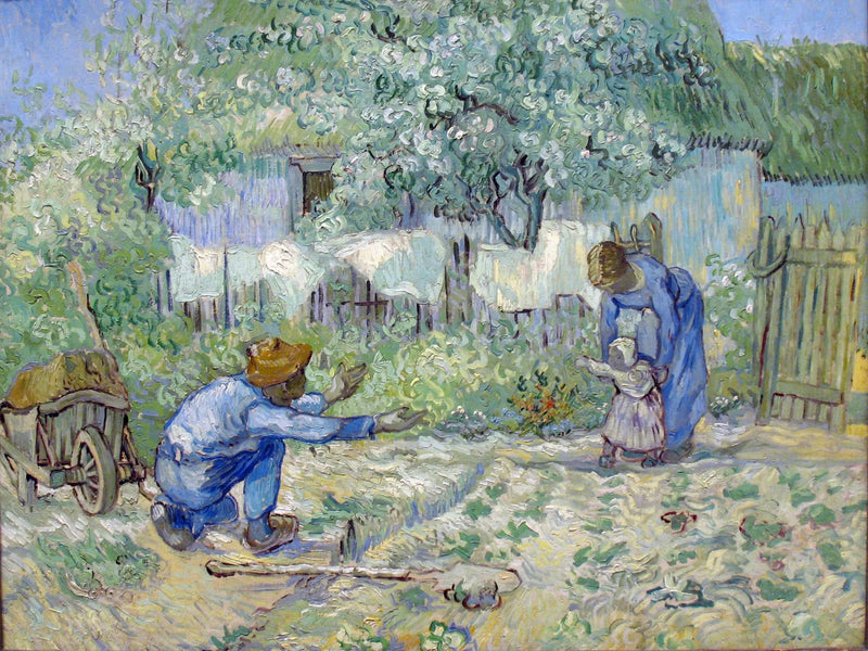 Første skridt, efter Millet - Vincent van Gogh