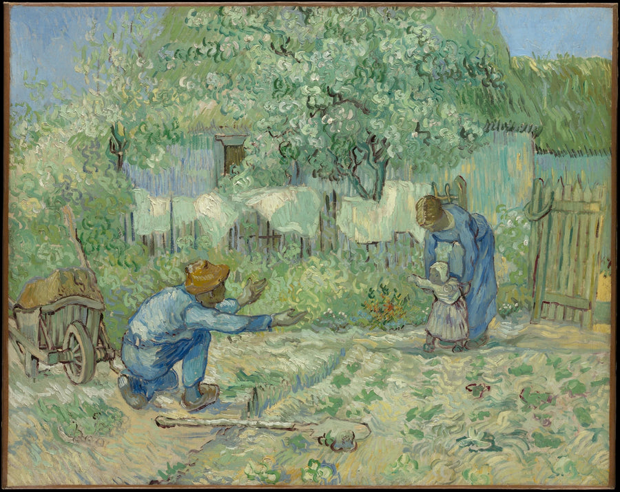 Første skridt, efter Millet - Vincent van Gogh