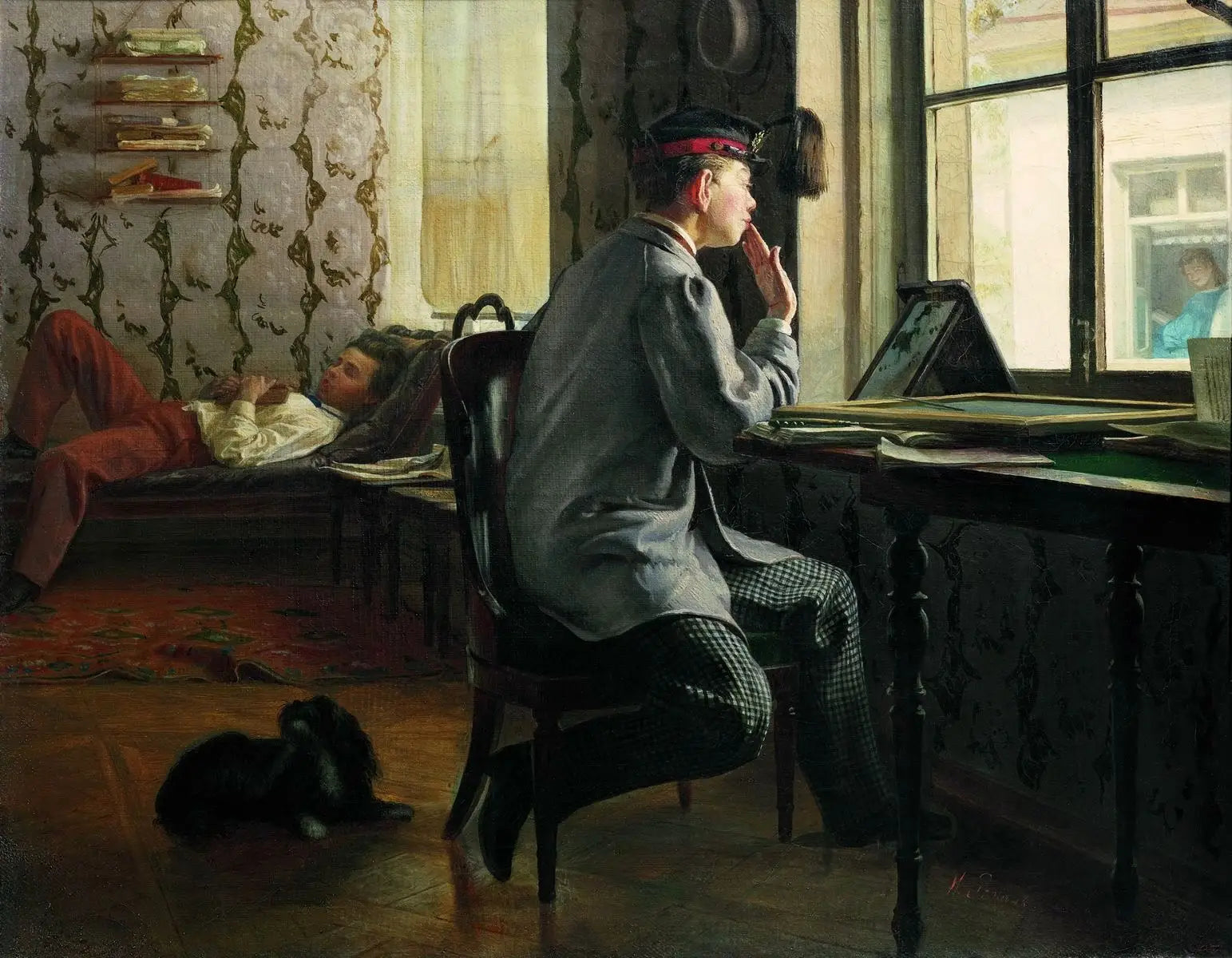 Préparation à l’examen - Ilya Repin - Alpha Reproduction
