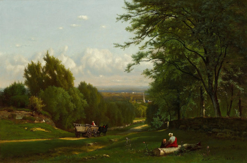 Nær Leeds, New York - George Inness