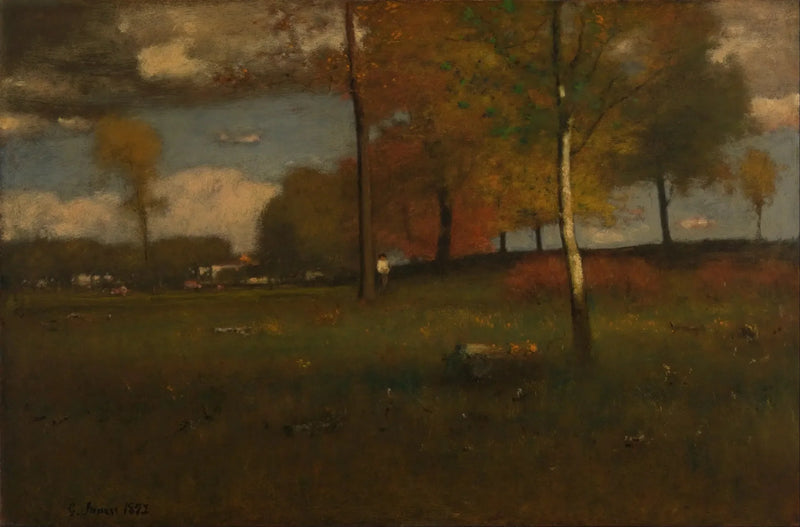 Nær landsbyen, oktober - George Inness