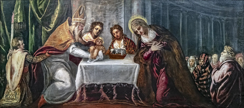 Præsentation af Jesus i Templet - Jacopo Tintoretto