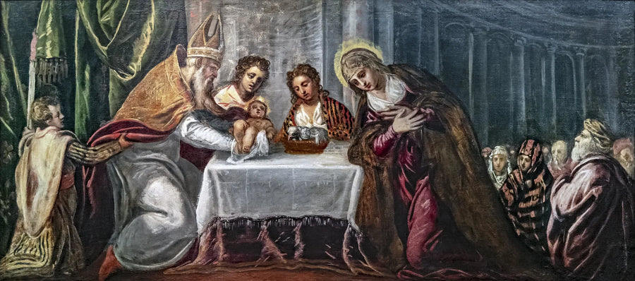 Præsentation af Jesus i Templet - Jacopo Tintoretto