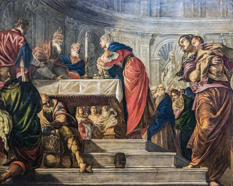 Præsentation af Jesus i templet - Jacopo Tintoretto