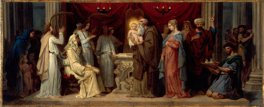 Présentation de Jésus au Temple - Merry-Joseph Blondel image 1 reproduction de peinture à l’huile