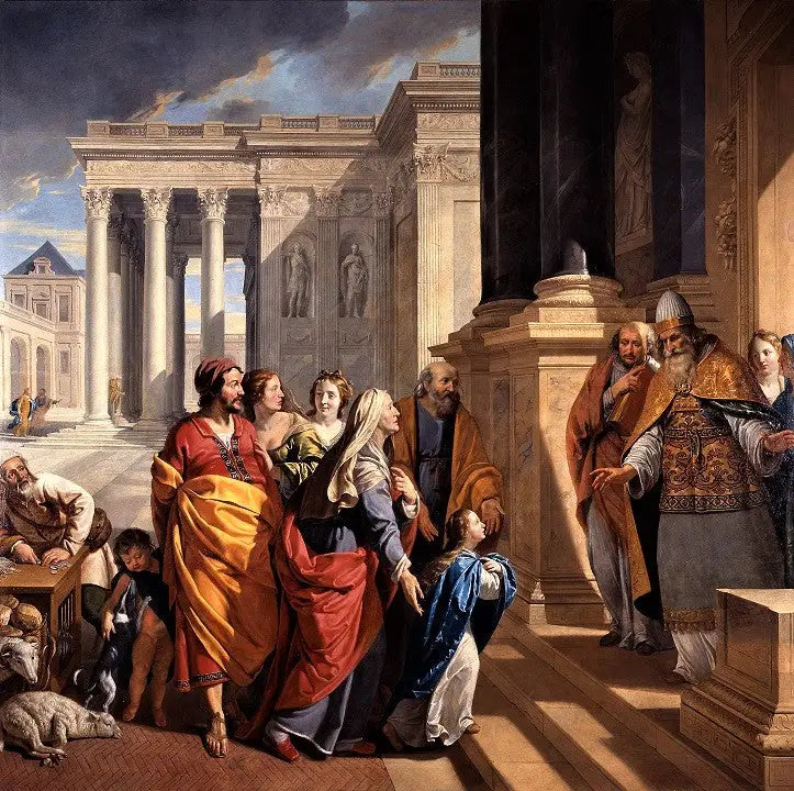 Præsentation af Jomfruen i Templet - Philippe de Champaigne