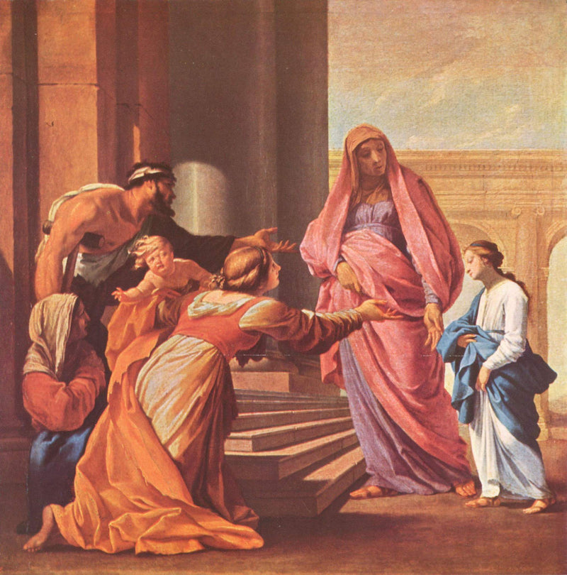Præsentation af Jomfruen - Eustache Le Sueur