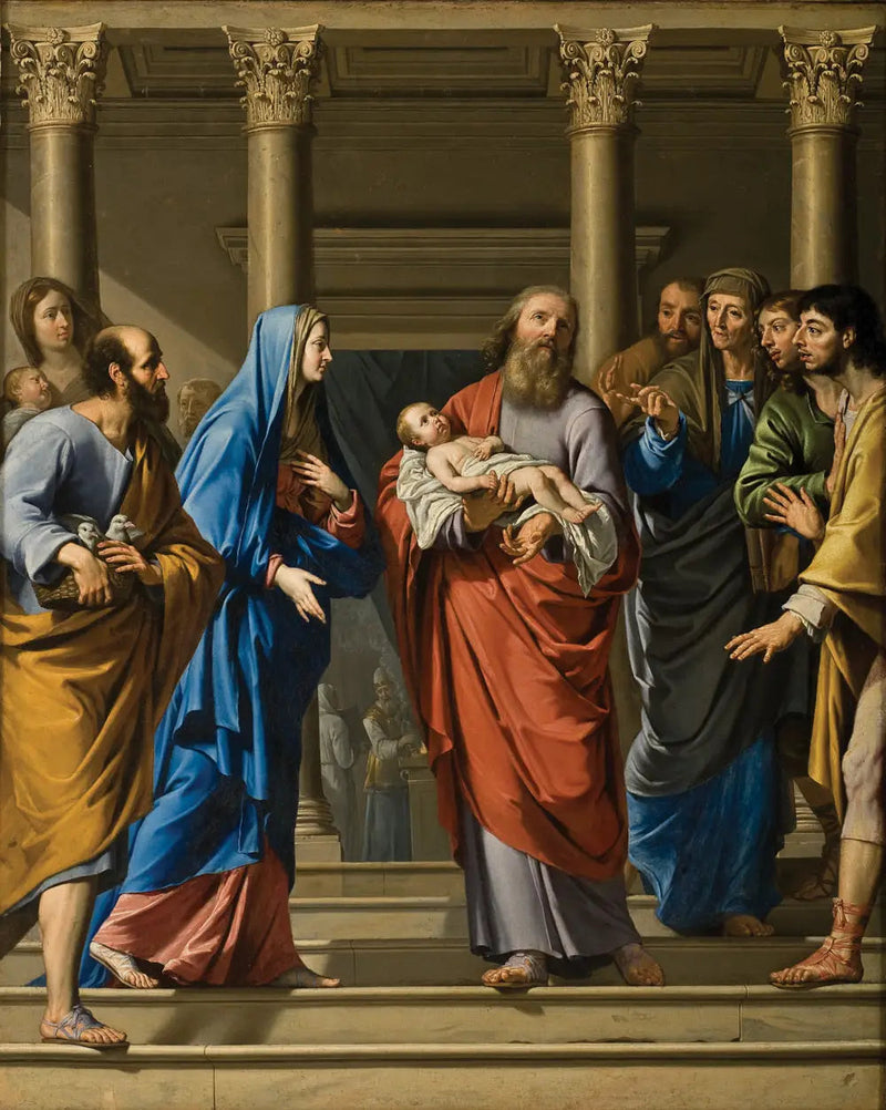 Præsentation af Kristus i Templet - Philippe de Champaigne