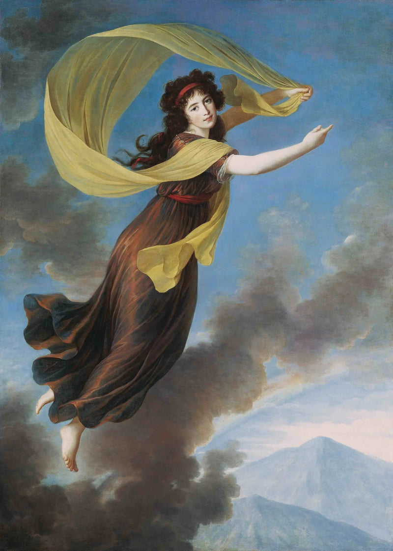 Prinsesse Karoline af Liechtenstein (1768-1831), née grevinde von Manderscheidt-Blankenheim i rollen som Iris - Élisabeth Vigée Le Brun