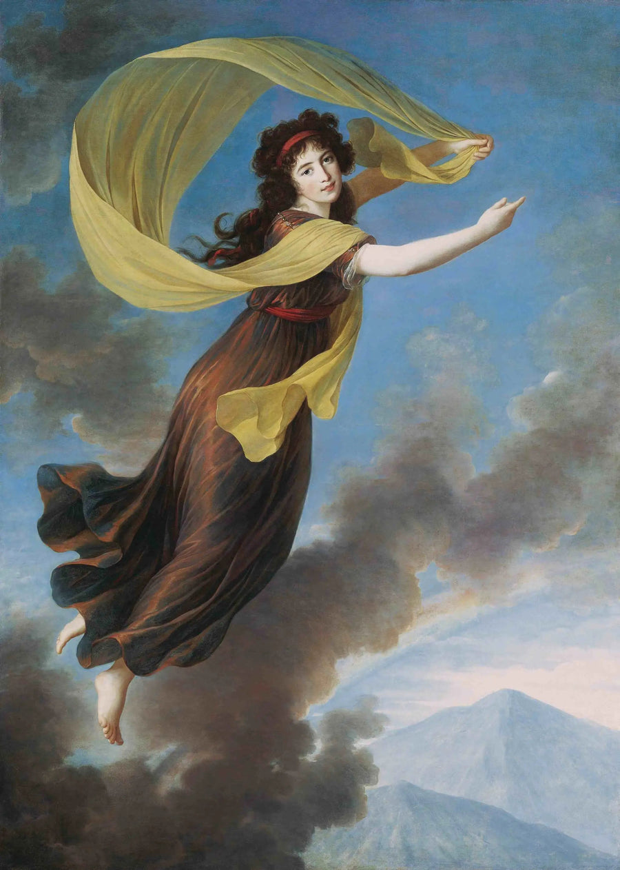 Prinsesse Karoline af Liechtenstein (1768-1831), née grevinde von Manderscheidt-Blankenheim i rollen som Iris - Élisabeth Vigée Le Brun