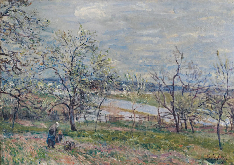 Forår i Veneux-Nadon - Alfred Sisley