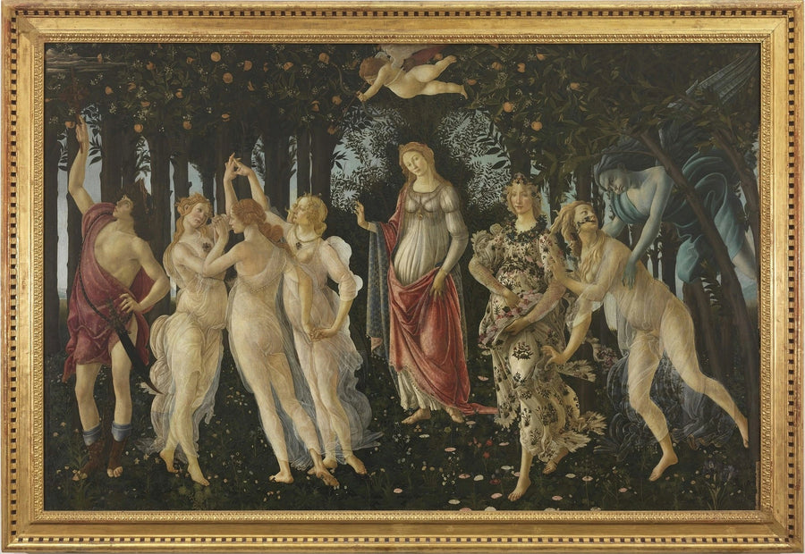 Le Printemps de Sandro Botticelli, vers 1480, Galerie des Offices – reproduction peinture à l’huile sur toile