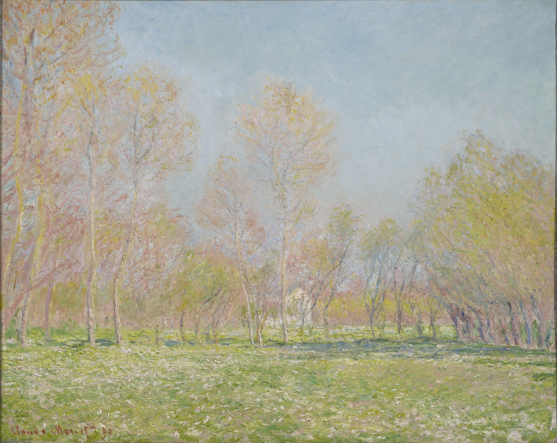 Printemps à Giverny W1243 par Claude Monet, Clark Art Institute