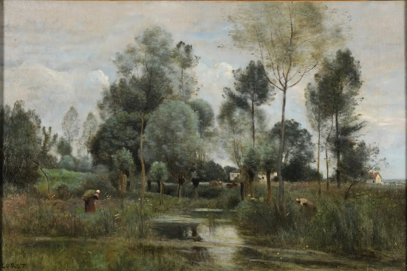 Forår. La Saulaie - Jean-Baptiste Camille Corot