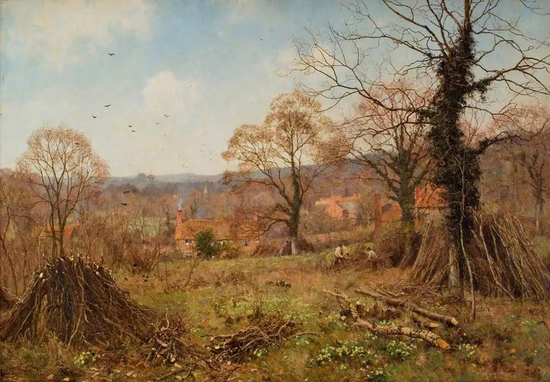 Forår (Forårets tilholdssted er Primrose Brae) - Edward Wilkins Waite