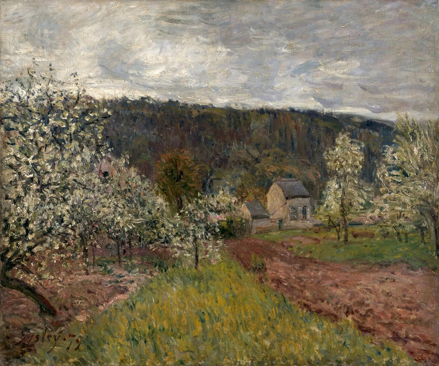 Regnfuld forår i nærheden af Paris - Alfred Sisley