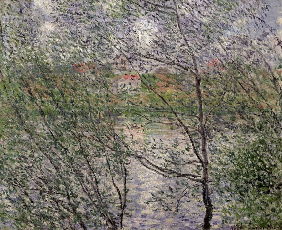 Foråret gennem grenene - Claude Monet