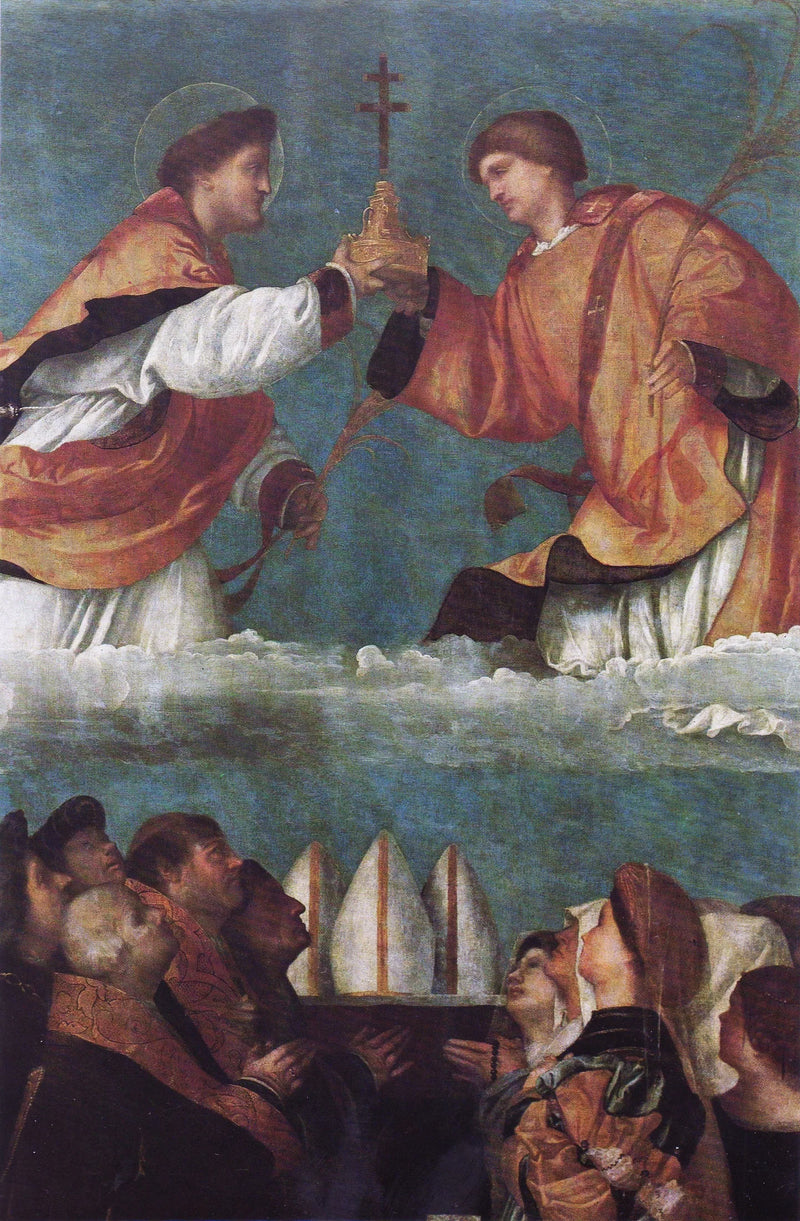 Procession af den Hellige Kors i messe - Alessandro Bonvicino