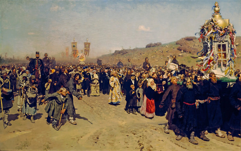 Religions procession i Koursk-provinsen - Ilya Repin
