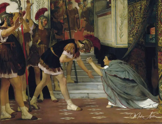 Proclamation de l’empereur Claude Opus XlVIII (1867) - Lawrence Alma-Tadema Reproductions de tableaux à la peinture à