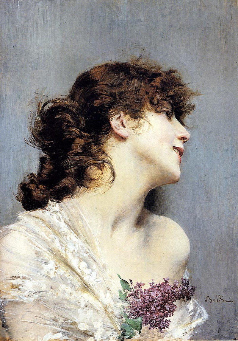 Profil af en ung kvinde - Giovanni Boldini