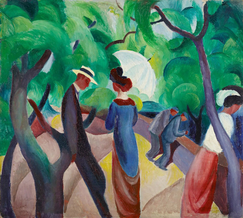 Gåtur - August Macke
