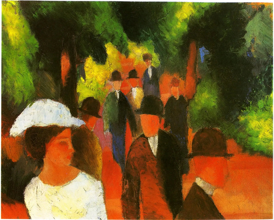 Gåtur - August Macke