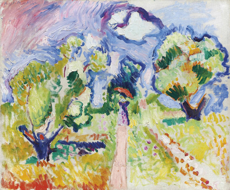 Gåtur blandt oliventræerne - Henri Matisse