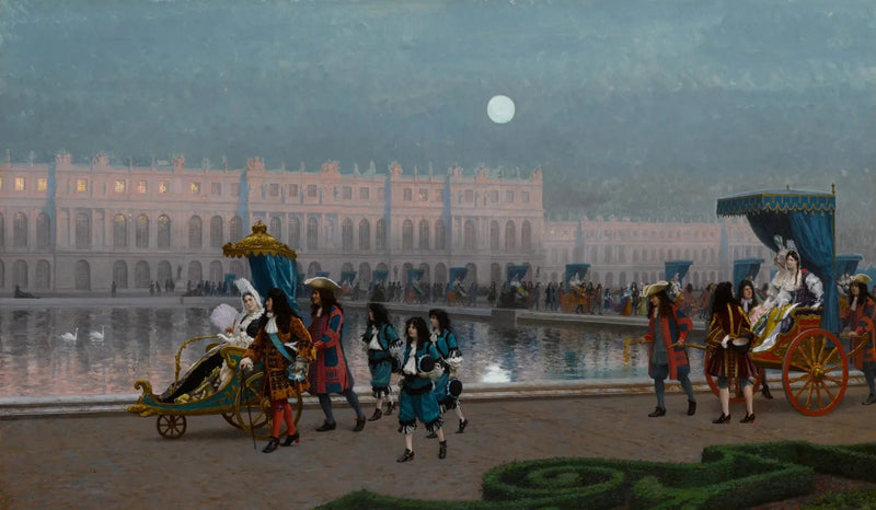Promenade de la Cour i Versailles' haver - Jean-Léon Gérôme
