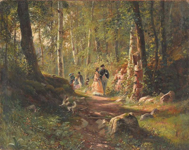 Promenade i skoven - Ivan Chichkine