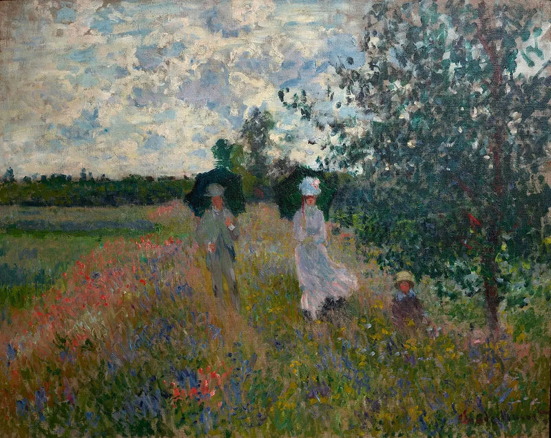 På gåtur nær Argenteuil W379a - Claude Monet