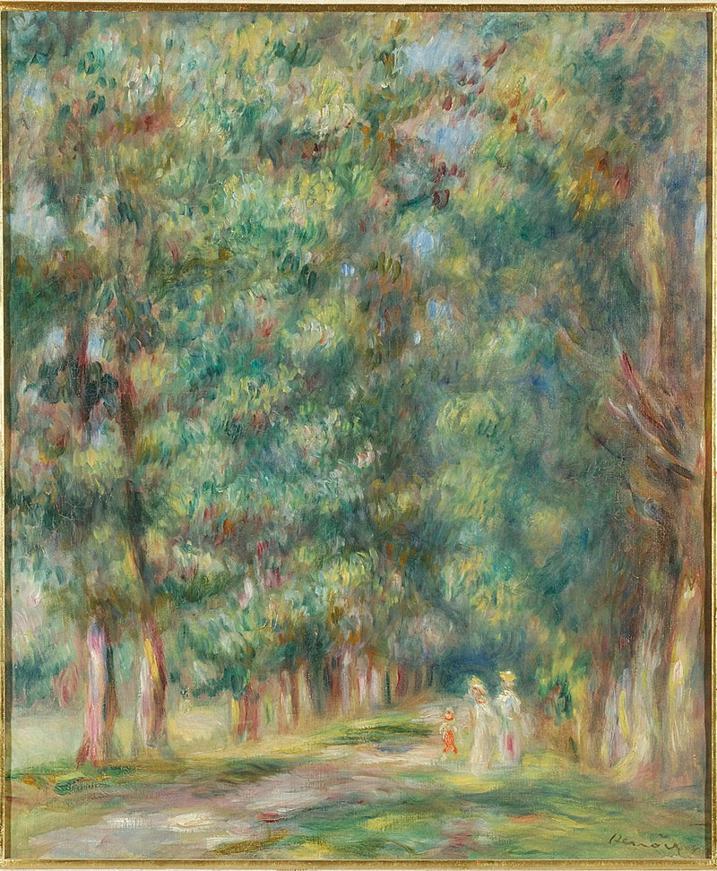 Gåtur, skovbund - Pierre-Auguste Renoir