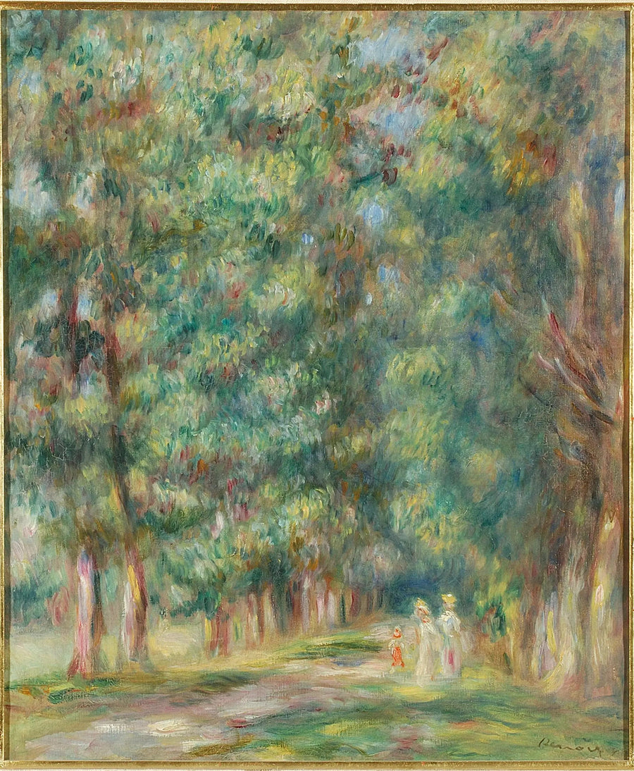 Gåtur, skovbund - Pierre-Auguste Renoir