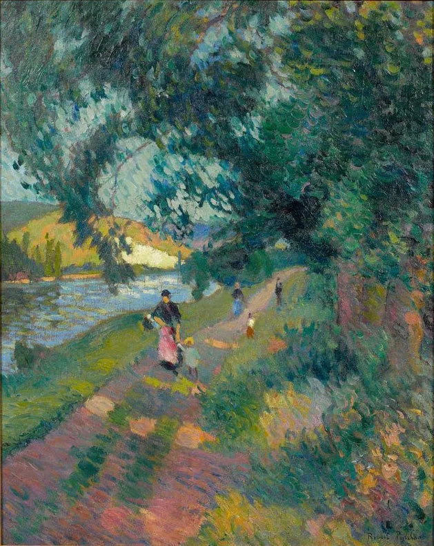 Promenade på Halage-stien - Robert Antoine Pinchon