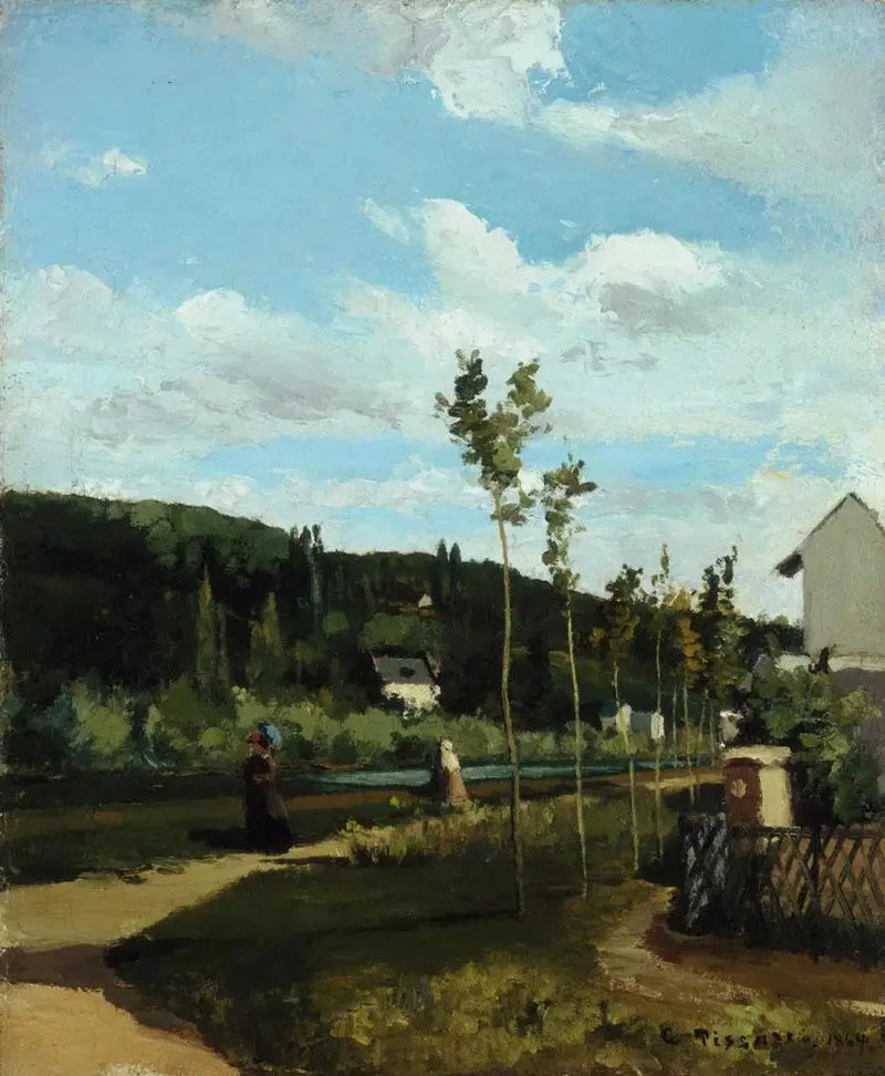 Gåtur på en sti, La Varenne-Saint-Hilaire - Camille Pissarro
