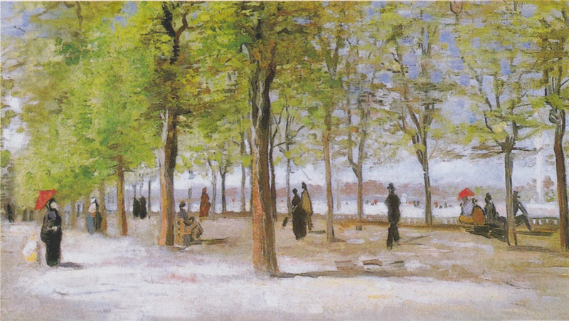 Spadserende i Luxembourg-haven - Vincent van Gogh