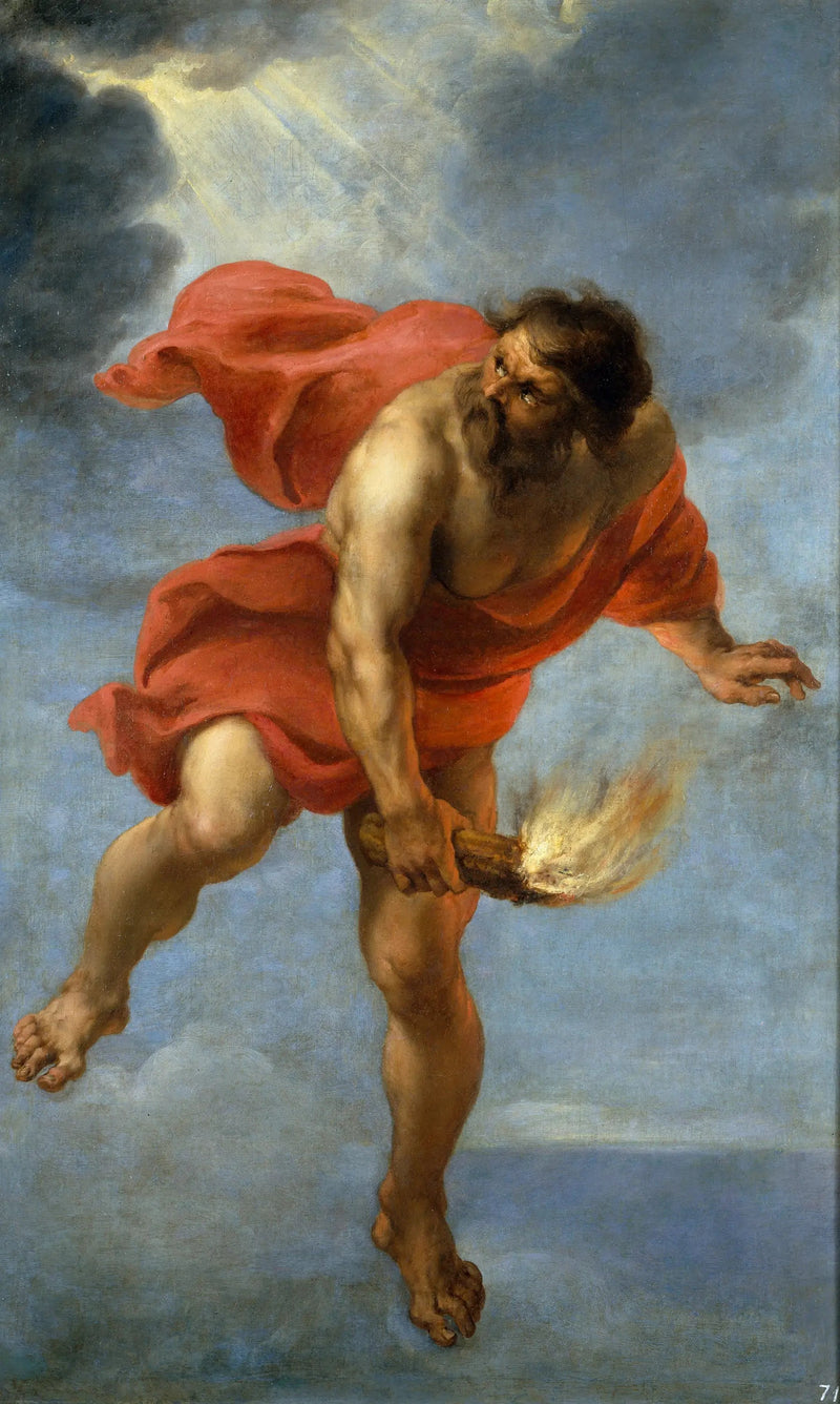 Prométhée bærer ilden - Peter Paul Rubens