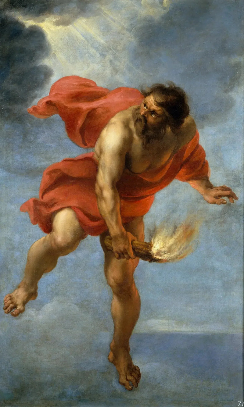 Prométhée bærer ilden - Peter Paul Rubens