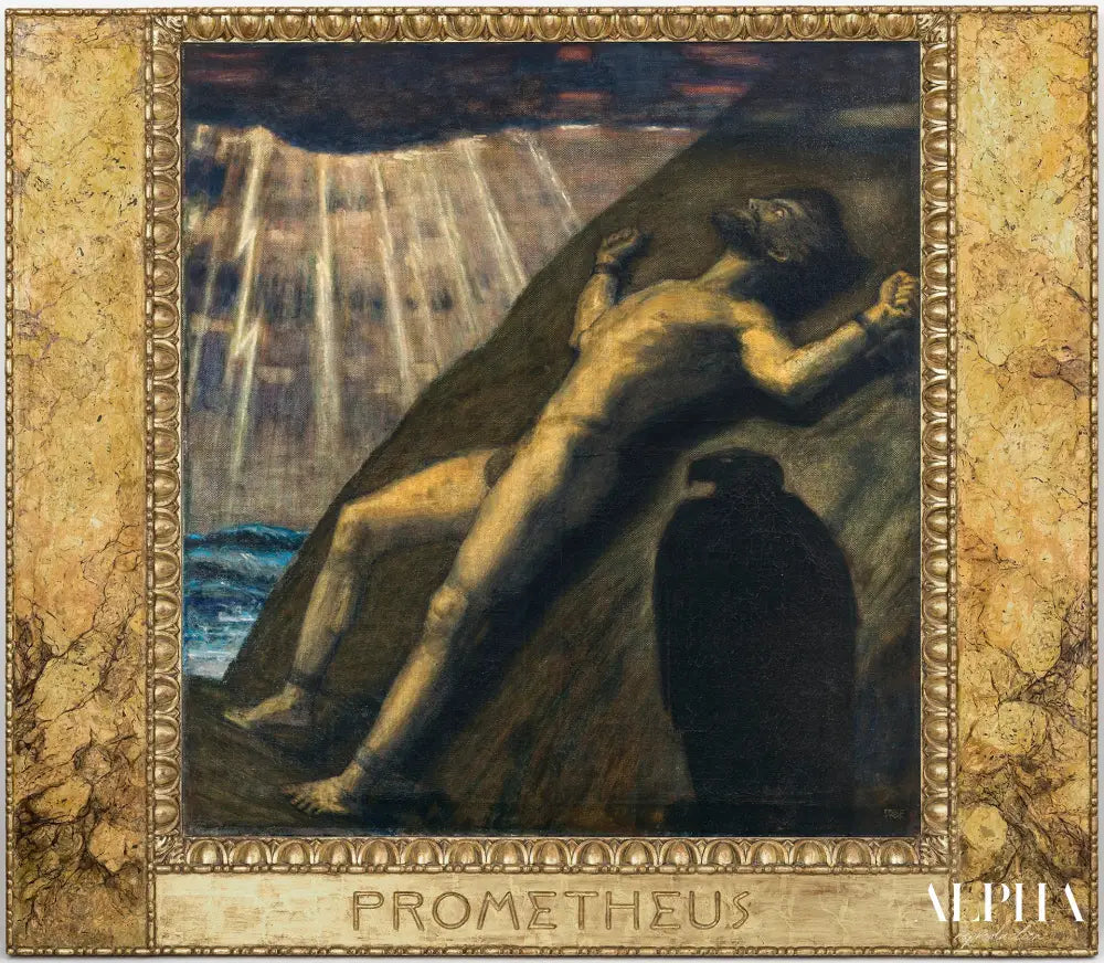 Prometheus - Franz Von Stuck Reproductions de tableaux à la peinture à l’huile