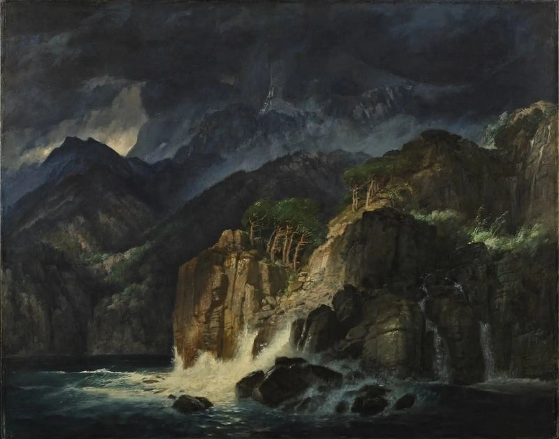Arnold Böcklin maleri reproduktion - Oljemaleri kunsttryk, lærred, vægdekoration, gaveidé