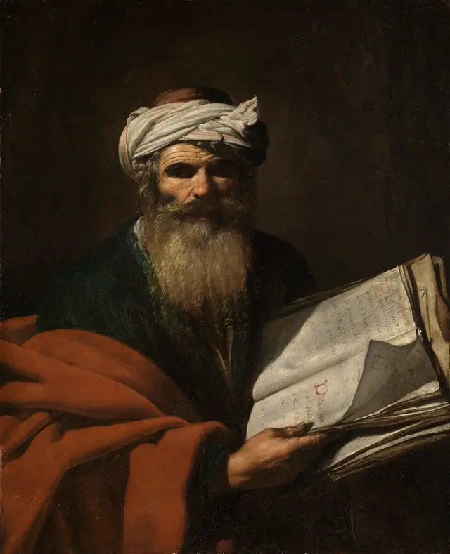 Profet med en bog - Caravaggio