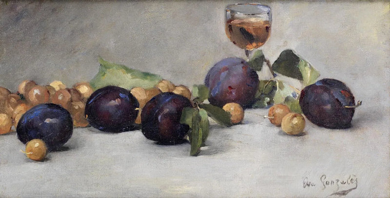 Svesker, rosiner og et glas vand - Eva Gonzalès