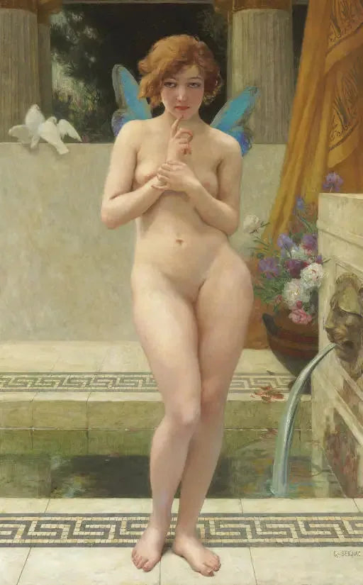 Psyke ved fontænen - Guillaume Seignac