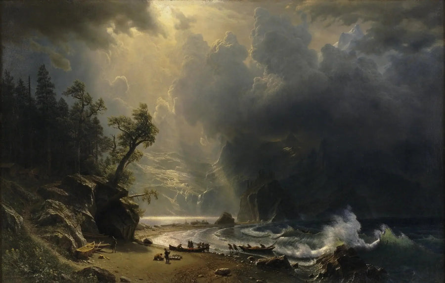 Puget Sound på den stillehavskyst - Albert Bierstadt