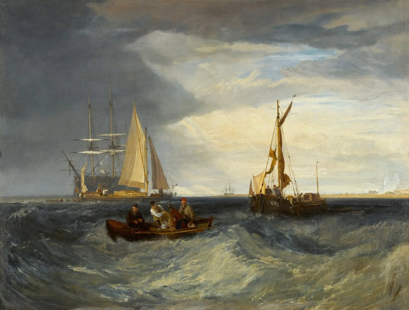 Purfleet og Essex-kysten set fra Long Reach - J. M. W. Turner