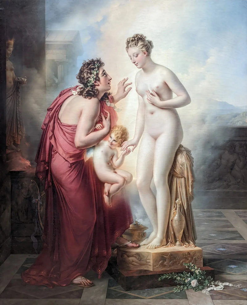 Pygmalion forelsket i sin statue - Anne-Louis Girodet