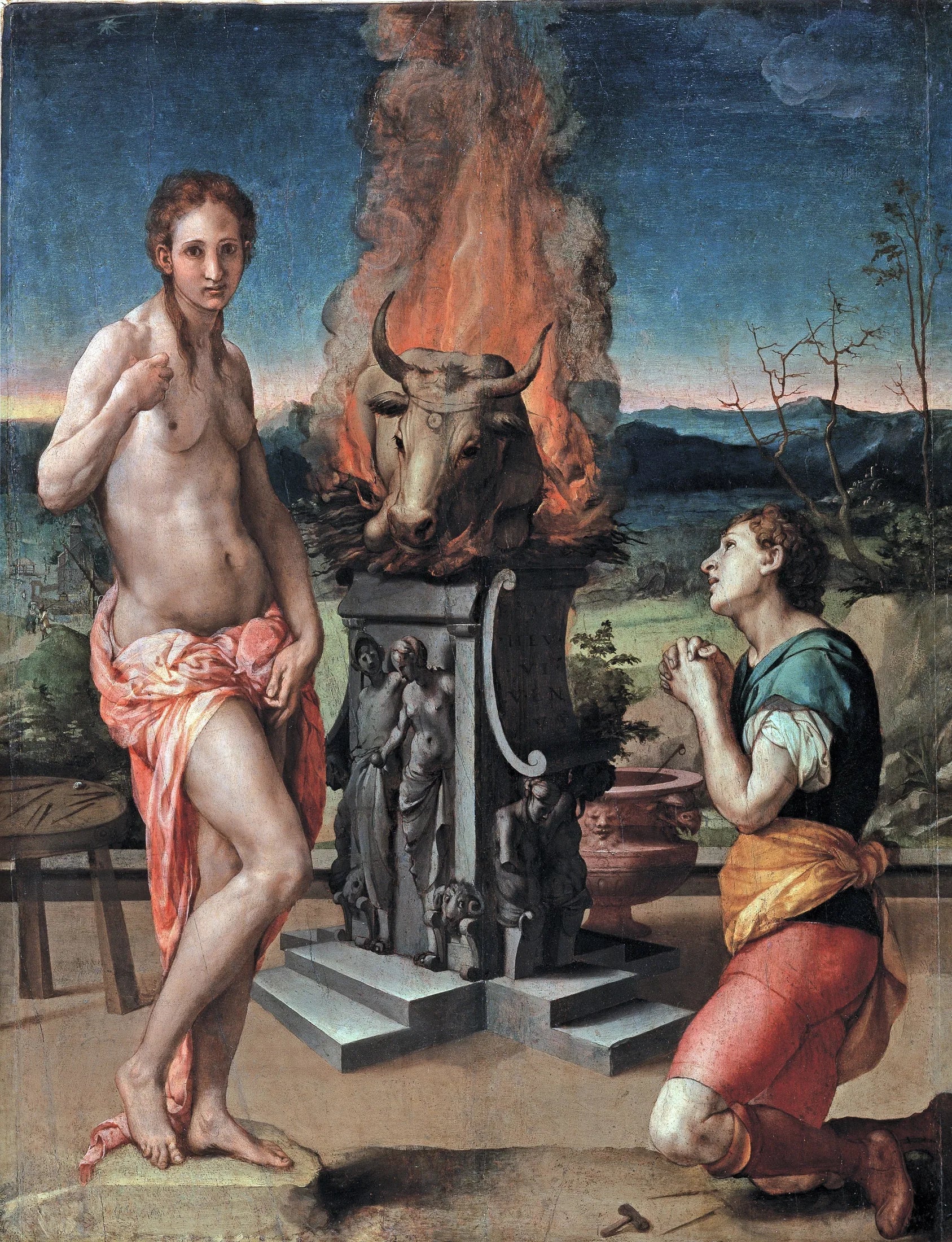 Pygmalion et Galatée - Bronzino image 1 copie de tableau peinte à la main